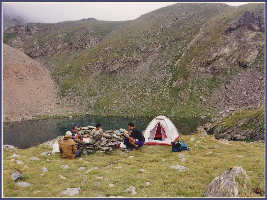 Bivouac dans les Pyrénées.