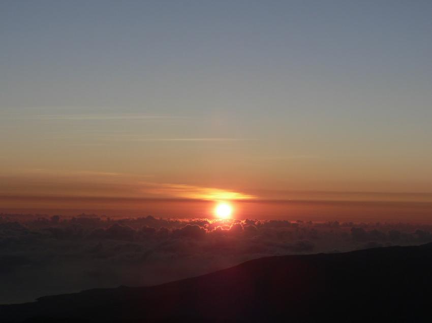 La réunion . lever de soleil