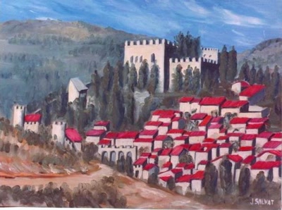 Castelnou Cité d'arts +61 x 42