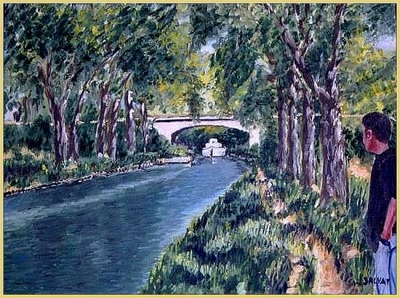 Résultat de recherche: Canal du Midi à Arzens près Carcassonne 61 x 42