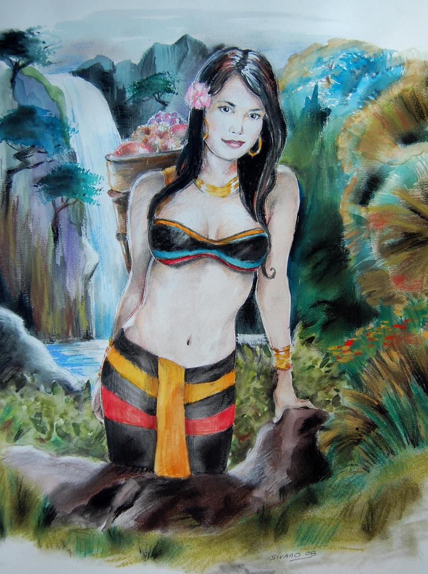 jeune femme ethnique