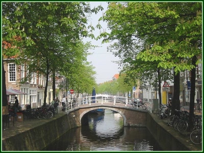 Canal à Delft (Pays-Bas)