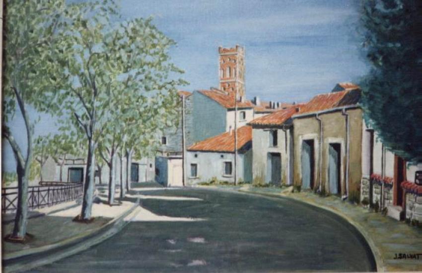 le Quai Jean Moulin à Rivesaltes