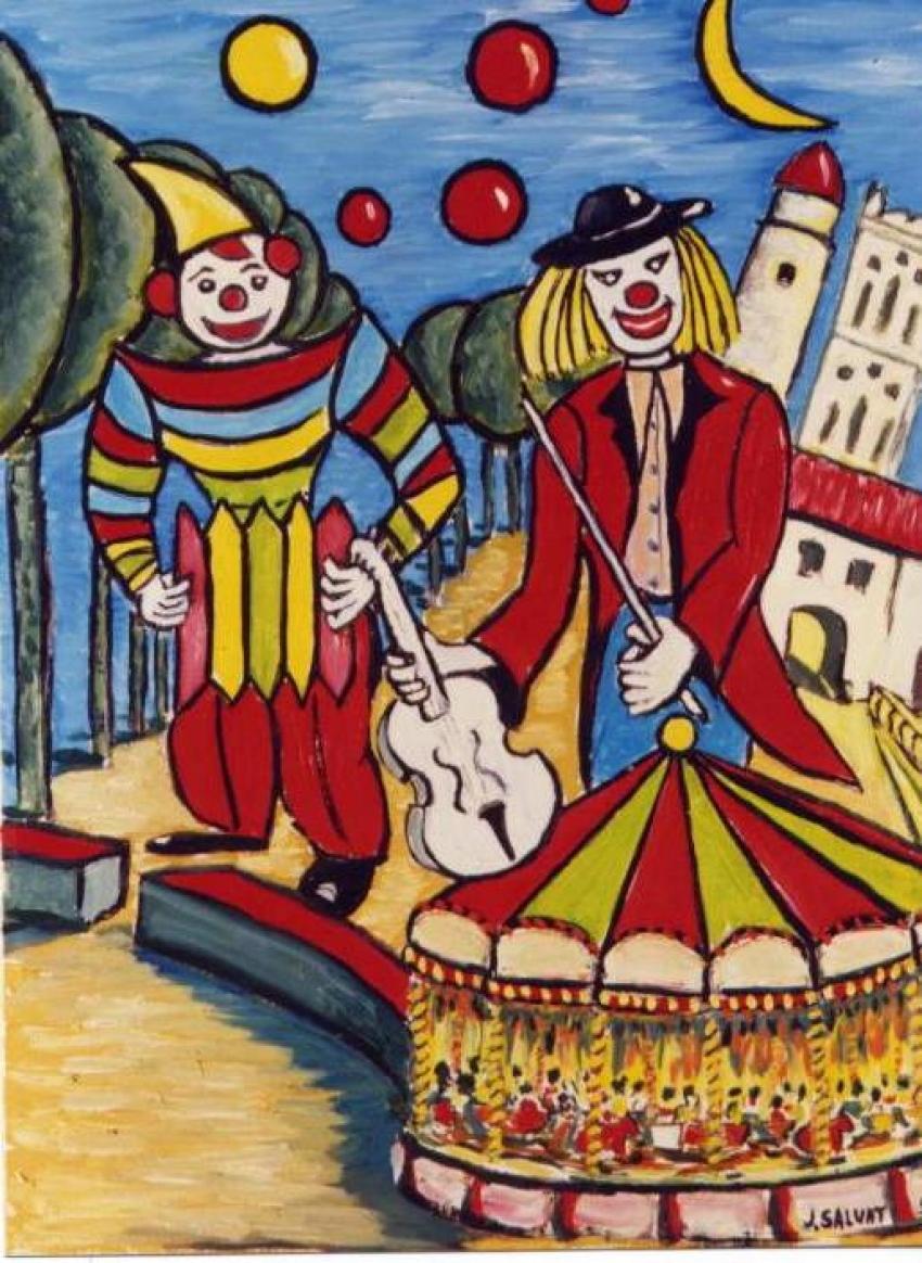 les clowns à la foire