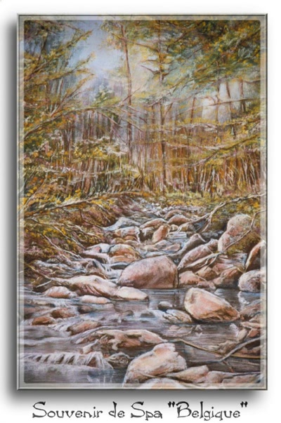 Œuvre de JIDEE: Souvenir de Spa (Belgique)