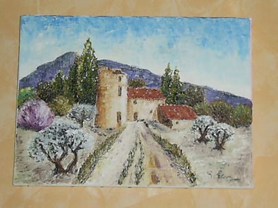 Œuvre de pomme: Au bout du chemin