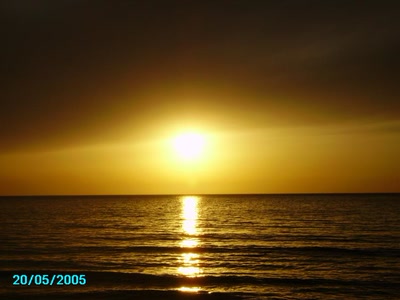 Œuvre de touta: coucher de soleil