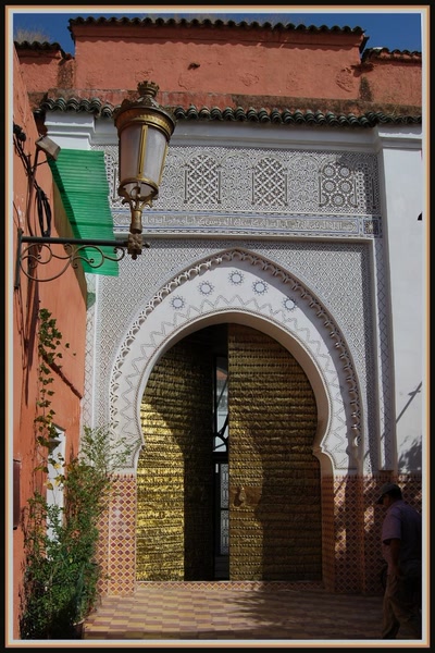 Marrakech - Porte d'une mosquée
