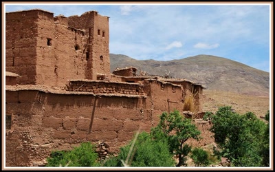 Maisons en pisé au Maroc