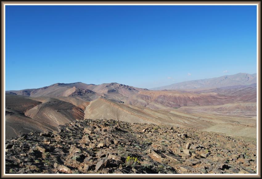 Paysage sur la route d'Oussikis