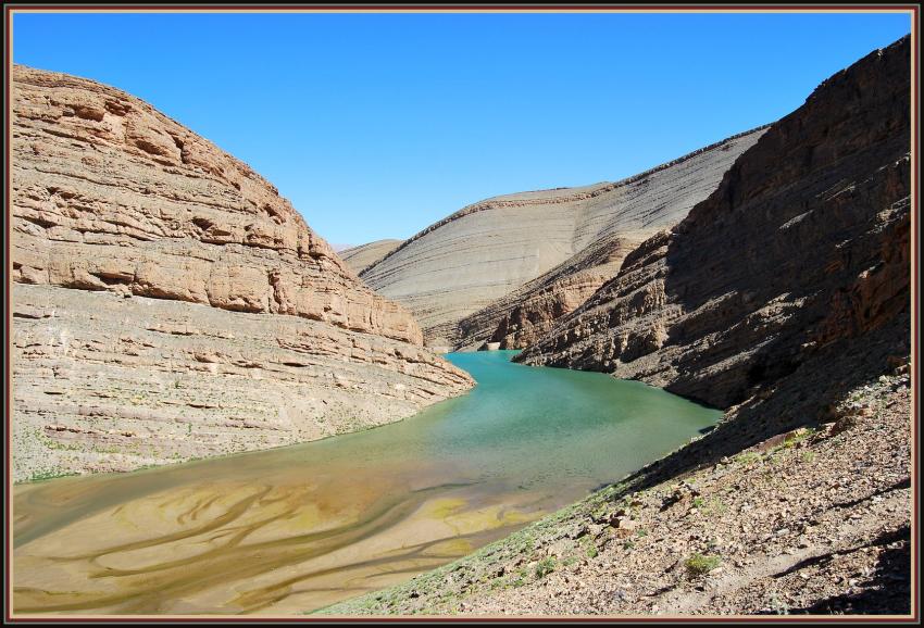 Paysage sur la route d'Oussikis