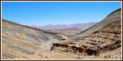 Paysage sur la route d'Oussikis