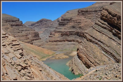 Paysage sur la route d'Oussikis