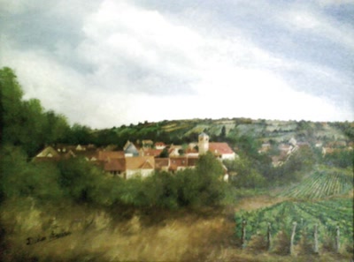 Œuvre de didier71: vue de dracy les couches