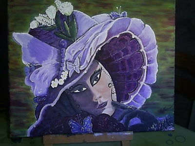 Œuvre de pomme: Masque vénitien