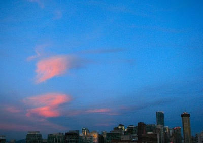 Résultat de recherche: Coucher de soleil sur la ville et les nuages