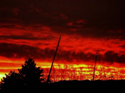 Œuvre de margeou: Ciel flamboyant