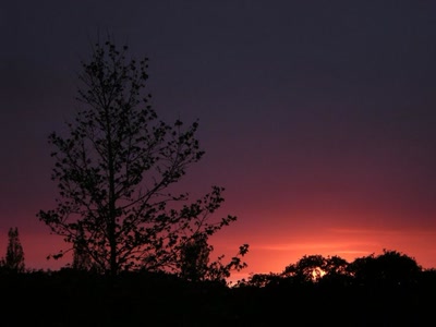 Œuvre de margeou: Coucher de soleil