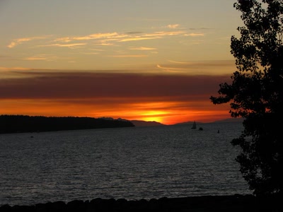 Œuvre de Alle: coucher de soleil