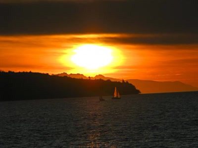 Œuvre de Alle: Coucher de soleil