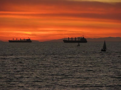 Œuvre de Alle: Coucher de soleil