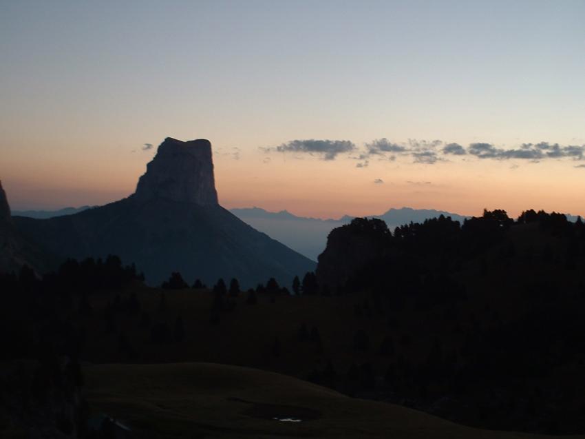 levé du soleil  depuis le Vercors