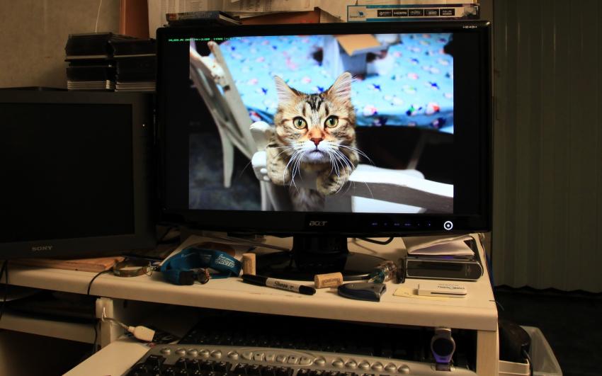 Poste de travail à la maison.