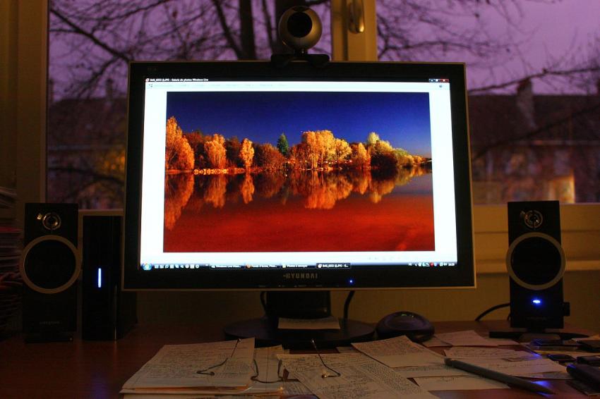 L'Ill illuminée avant l'envoi