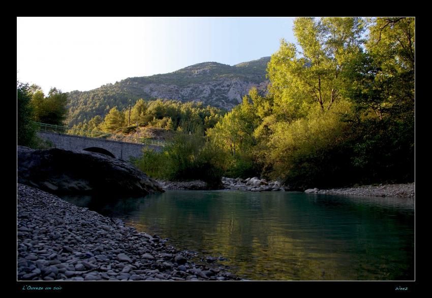 L'ouvèze un soir d'été