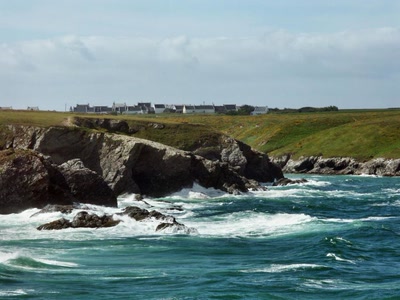 Œuvre de danque: Côte sauvage à Belle-Ile en mer.