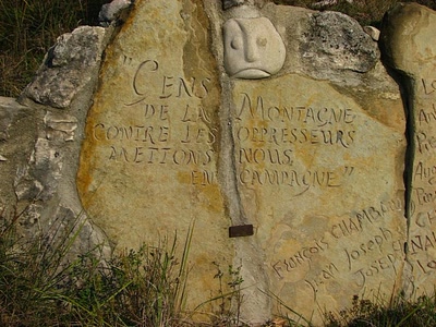Œuvre de louloup: Stele des insurgés de Saou .