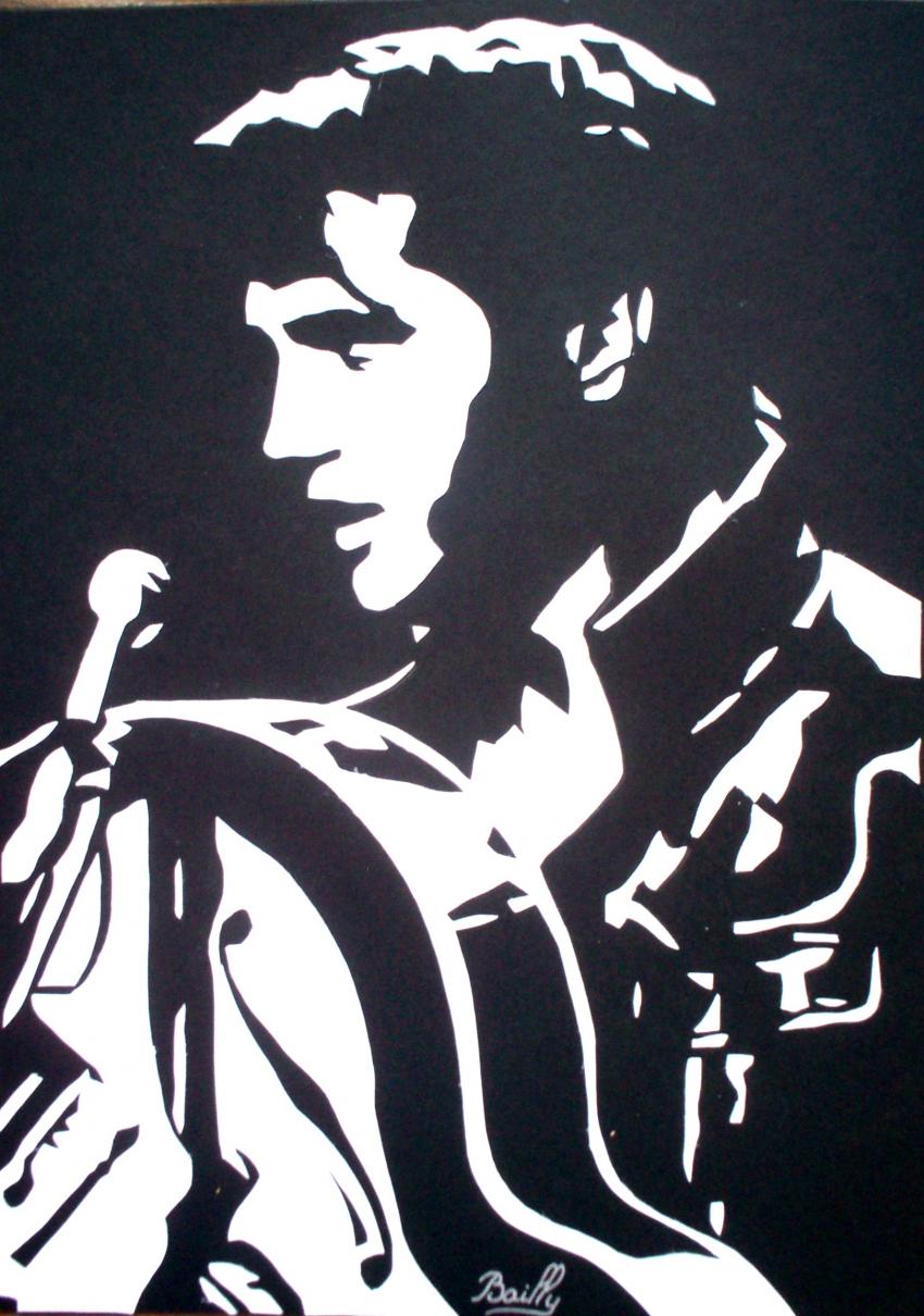 Elvis à la guitare