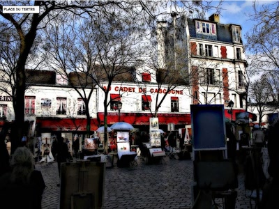 Œuvre de biotrans: Place du Tertre