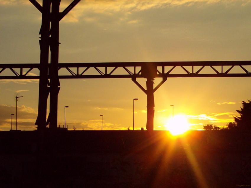 Usine Coucher soleil