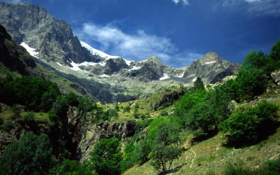 Œuvre de danque: Le Valgaudemar, Glacier des Rouies.