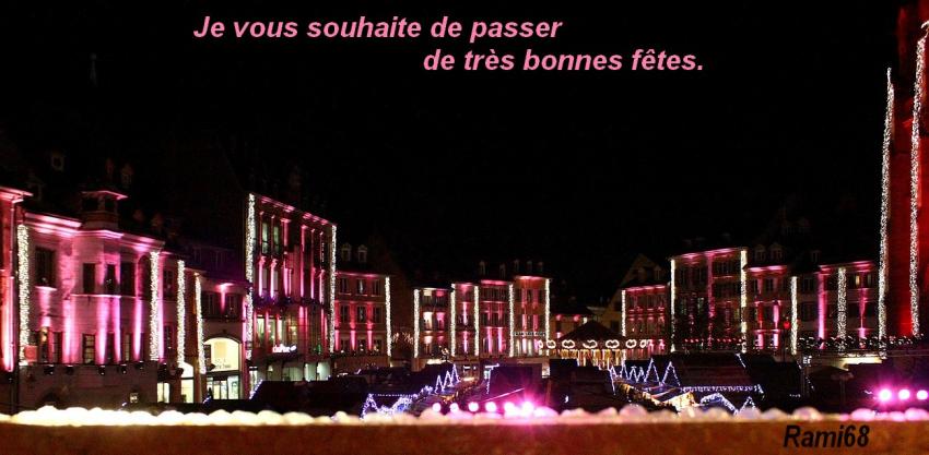 Bonnes fêtes à tous.