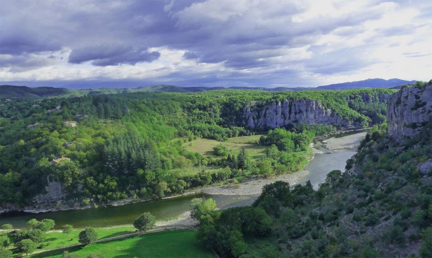 Paysage de l'Ardèche