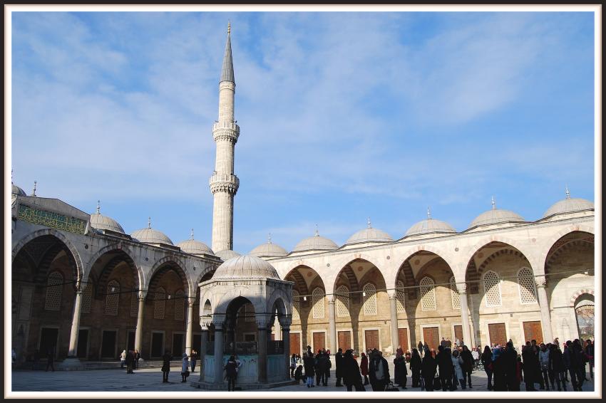 Istanbul - Intérieur de la Mosquée Bleue