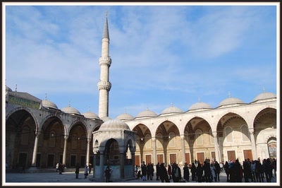 Istanbul - Intérieur de la Mosquée Bleue