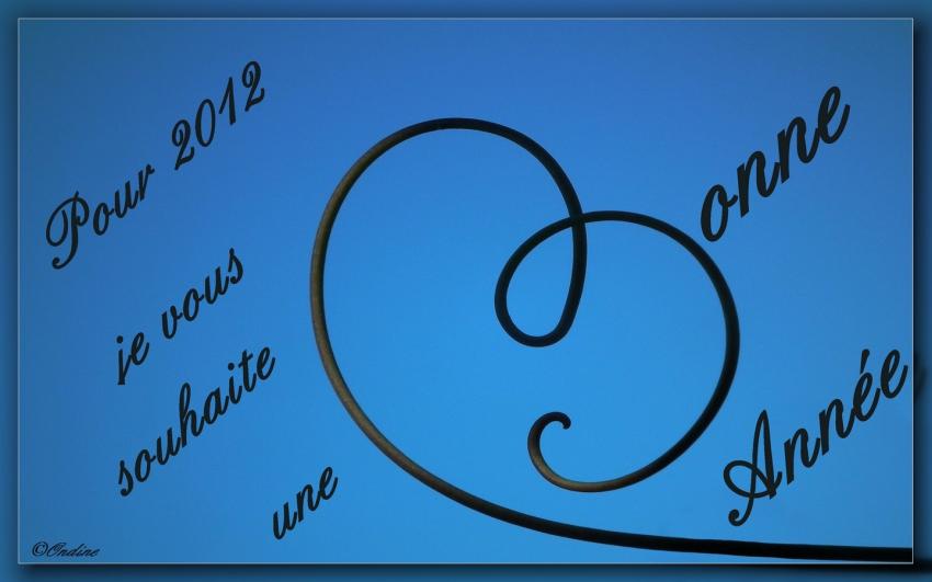 Bonne année 2012 à tous