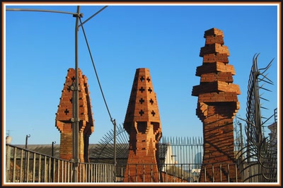 Barcelone - Les cheminées du Palais Güell