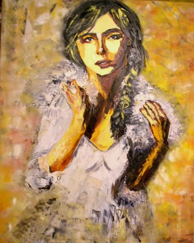 jeune femme à la natte