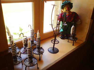 le clown sur la fenêtre