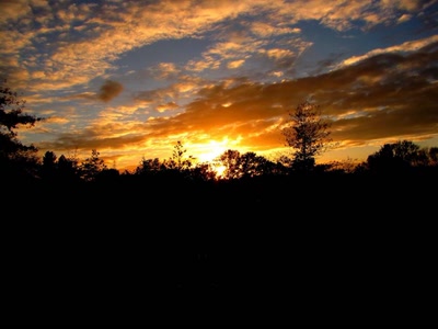 Œuvre de dedem: Coucher de soleil d'automne