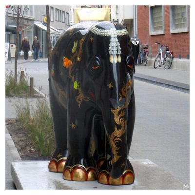 Un éléphant dans la ville