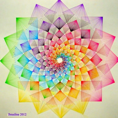 la rosace " effet 3D "...