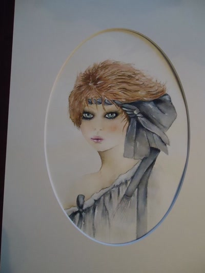 Œuvre de marie: jeune fille au turban d'après Sara Moon