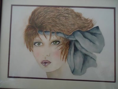 Œuvre de marie: visage d'après sara moon