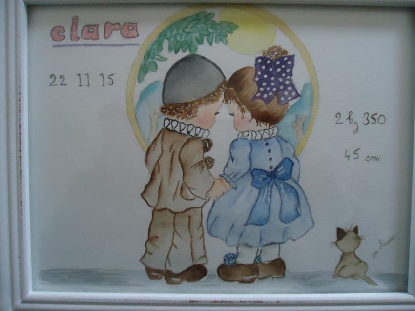 cadre aquarelle "sarah kay"