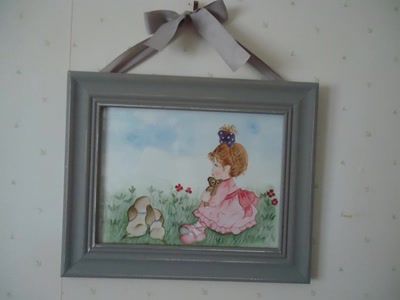 Œuvre de marie: aquarelle fillette sarah kay